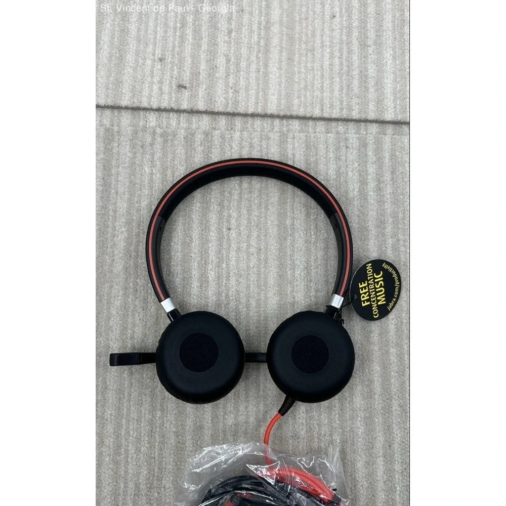 Jabra Evolve 40 UC Mono Wired Headset HSC017 with ENC010 USB-A Controller New
